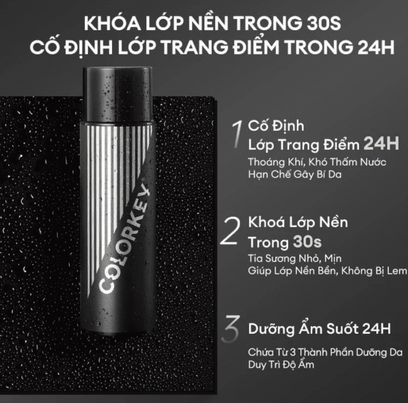 Xịt Khóa Makeup Colorkey 100ml - Hình ảnh 3